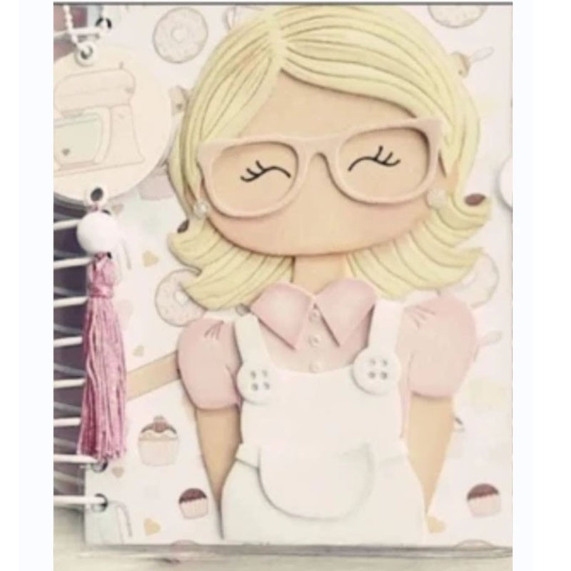 

Girl Clothing and Glasses Metal Cutting Dies For DIY Scrapbooking Photo Album Craft Decorat Paper Template Handcraft Gift Card