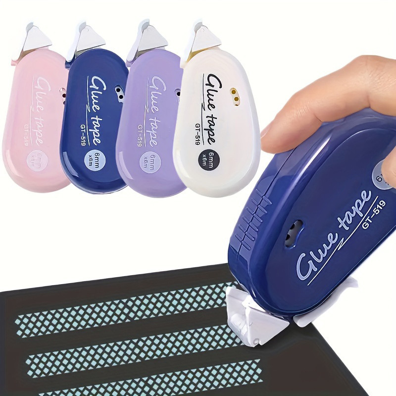 

6mm*6m Dots Glue Tape DIY Scrapbooking Collage Photo Album Double Sided Adhesive Roller Tape Office Stationery Student Supplies