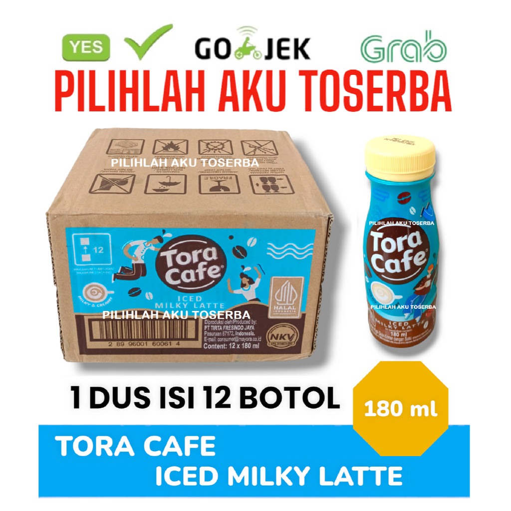 Kopi TORACAFE Iced MILKY LATTE 180 ml - ( 1 DUS isi 12 )