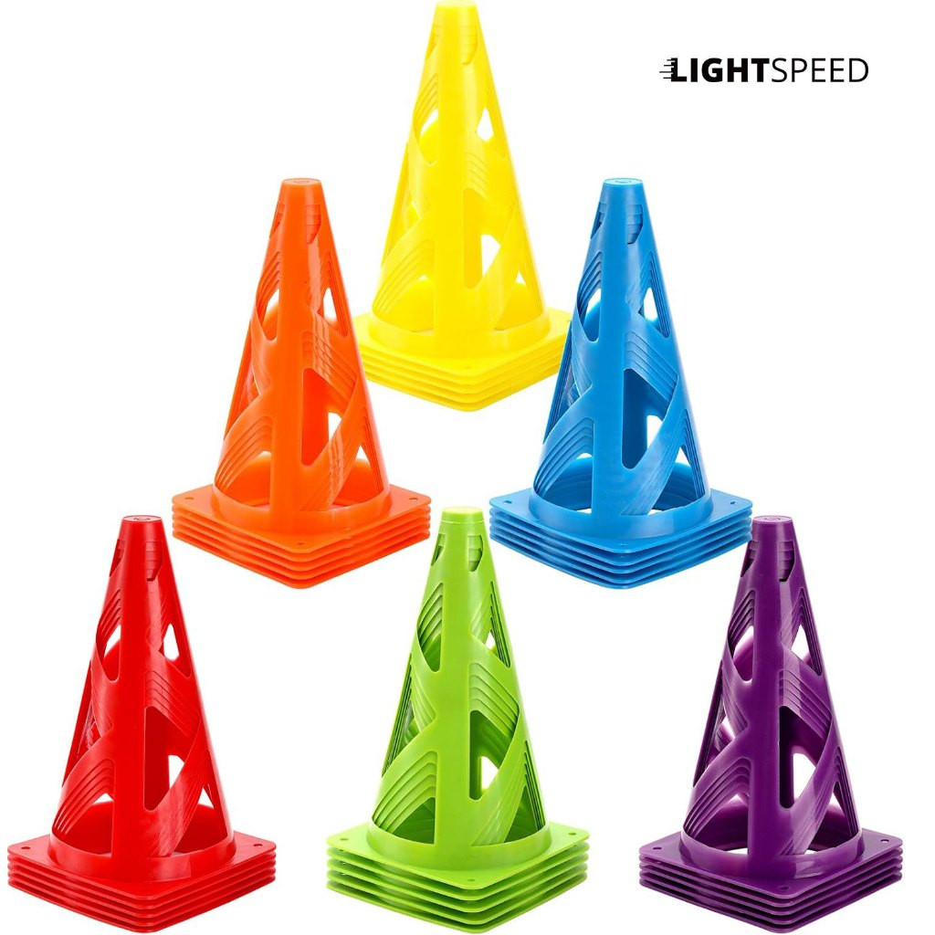 LIGHTSPEED Cone Kerucut 23cm / Cone Kerucut Marker Alat Latihan Olahraga