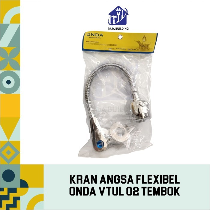 KRAN ANGSA  FLEXIBEL ONDA VTUL 02 TEMBOK/FLEXIBEL ISCO (-) KECIL/FLEXIBEL KARET WARNA (-) ENGKOL ISC