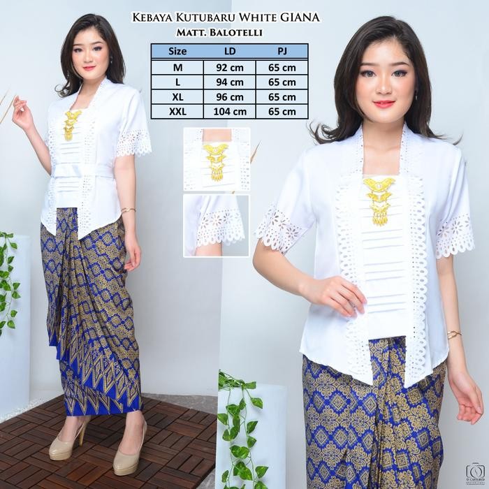 

Atasan Kebaya Kutubaru Modern Lengan Pendek Laser Cut Mewah Warna Putih Cerah Merah Marun Kekinian | Kutu Baru Wanita Dewasa Moderen Acara Pesta Kondangan Lamaran Akad Nikah Wisuda Elegan Terbaru Gianna - Putih Cerah, XL
