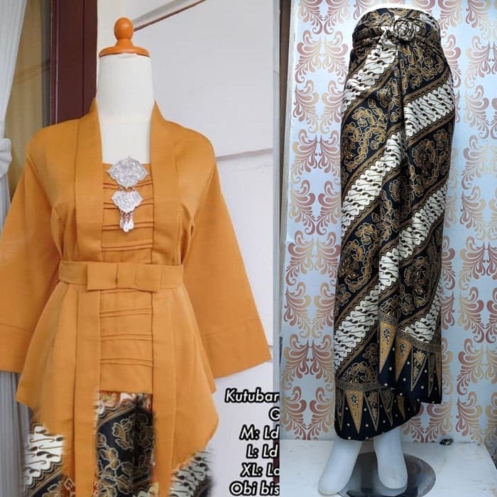 

Setelan Kebaya Modern Kutu Baru Black - SET BLACK, UKURAN M
