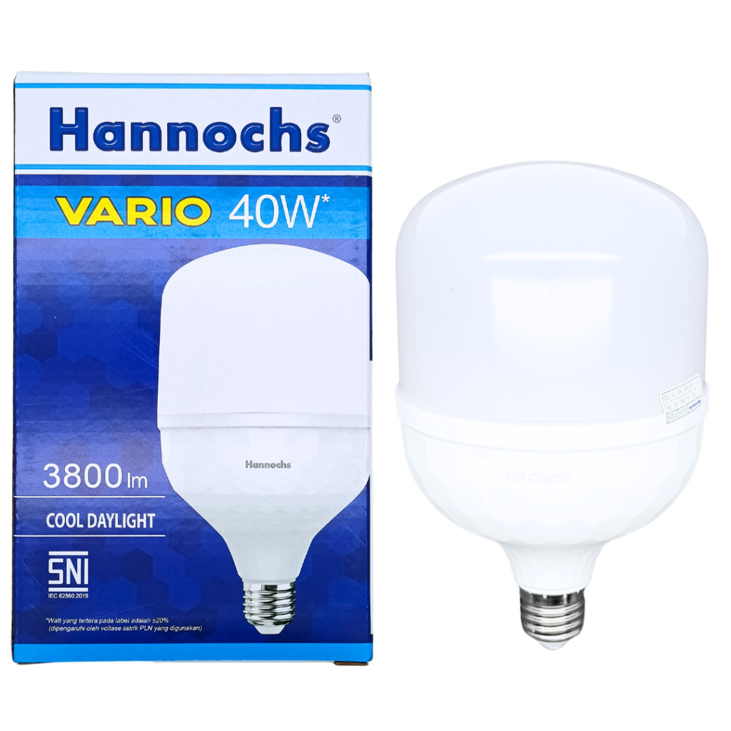 Bohlam Bola Lampu LED Vario Hannochs 40w 40watt 40 Watt Cahaya Putih