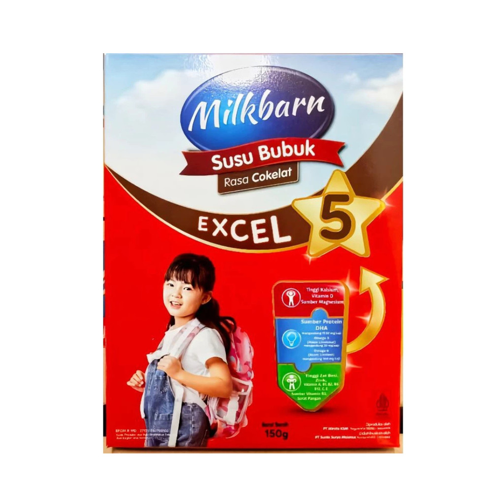 

Milkbarn Susu Bubuk Cokelat Excel 5 (5-12 Tahun) 150 gr