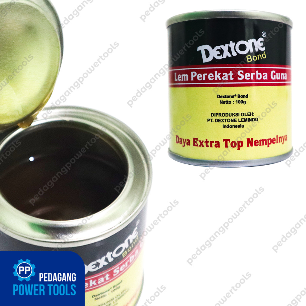 

DEXTONE Bond 101 Lem Kuning Serbaguna Kaleng 100 gram Plastik Pengikat Perekat Karet Aibon