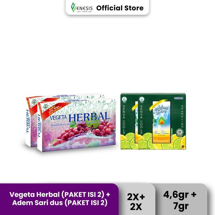 

Vegeta Herbal (PAKET ISI 2) + Adem Sari dus (PAKET ISI 2)