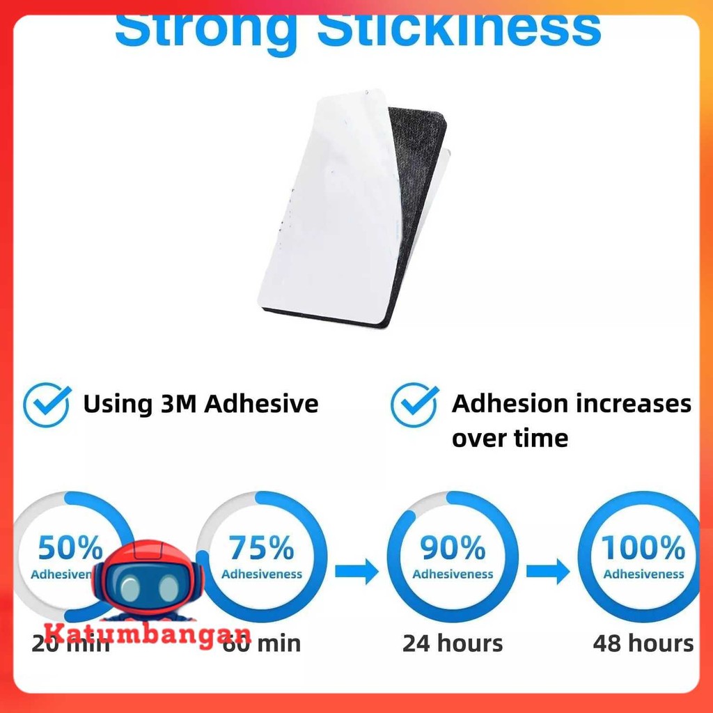 

VHB Double Tape Foam 1.5mm Thick Perekat Tanpa Bekas 20 PCS - 9448A