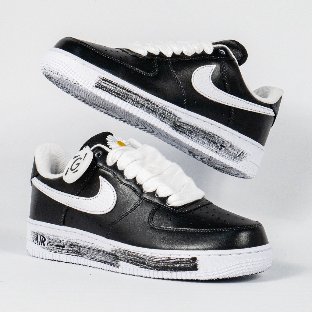 Sepatu Nike Air Force 1 Low Paranoise G Dragon 1.0 OG Black White Sepatu Casual Gym Olahraga Joging 