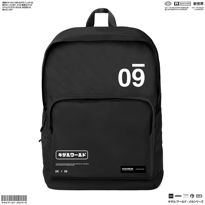 FASWEFA_SHOP  KIZARU Backpack KYOKO BLACK