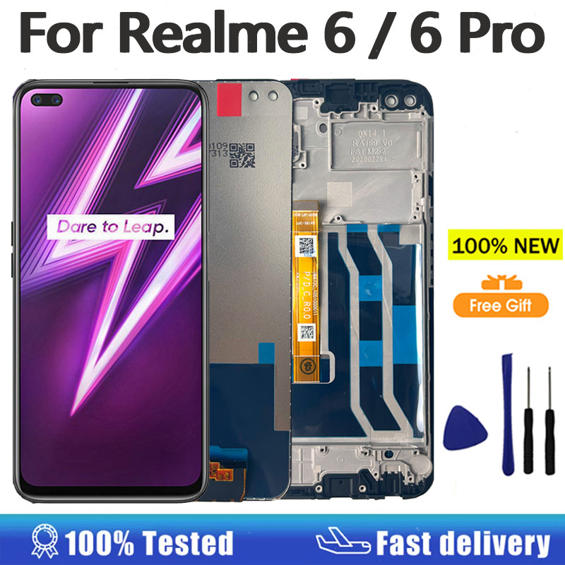 IPS LCD for Oppo Realme 6 Pro RMX2061 LCD Display Touch Screen Digitizer Assembly for Realme 6 RMX20