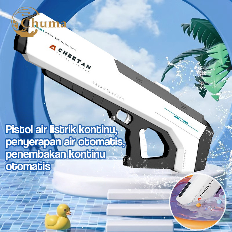 Pistol Air Elektrik Otomatis Penyerapan Air Otomatis Waterproof Mainan Anak Water Gun Pistol Maianan