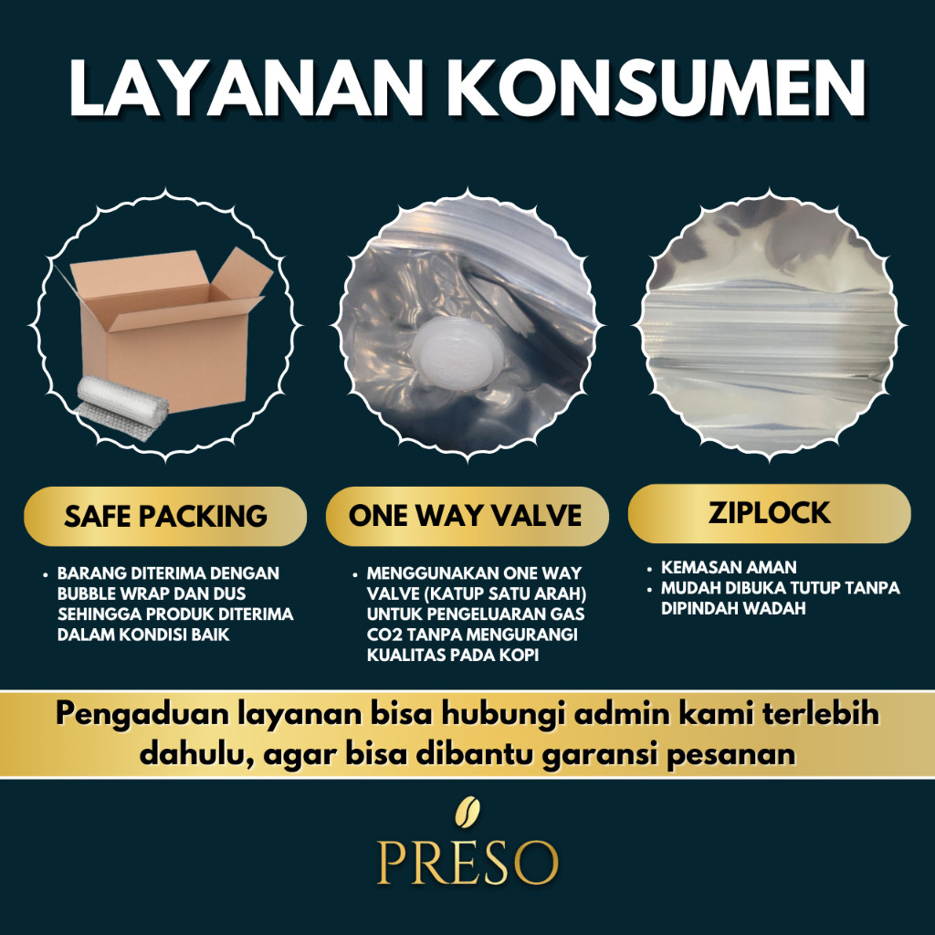 

JAMIN MURAH !!!PRESO Biji Kopi Bubuk Robusta Temanggung Coffee Roast Beans Espresso Bean Coffe 1000 gram(BISA LANGSUNG ORDER)