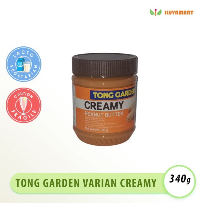 

New Arrival Tong Garden Peanut Butter 340gr Selai Kacang isi Roti Aneka Varian - Creamy Peanut