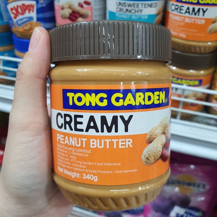 

New Arrival tong garden creamy peanut butter 340gr / selai kacang