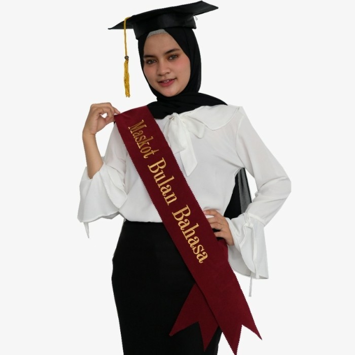 Selempang Wisuda 1 HARI JADI SELEMPANG WISUDA SAMPING POLOS selempang anak selempang bludru selempan