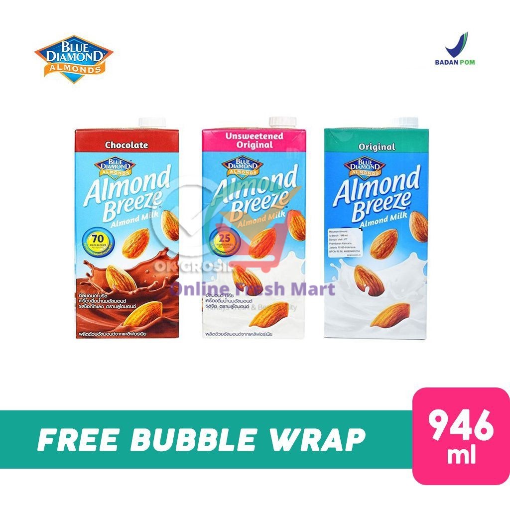 

Blue Diamond Almond Milk Breeze Vegan (946 ml) - Online Fresh Mart Denpasar
