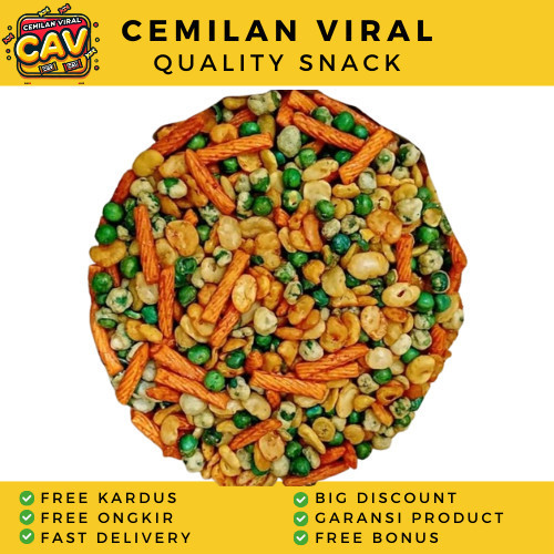 

CAV KACANG CAMPUR 250gr Kacang Campur Jaipong Kacang Campur Mix Cemilan Sehat Kacang Kacangan Kacang