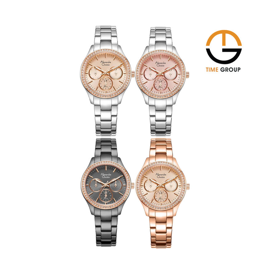 JAMTANGAN WANITA ALEXANDRE CHRISTIE AC2A66 AC 2A66 BF STAINLESS STEEL