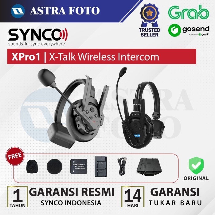 Synco Xtalk XPro1 Wireless Intercom Master/Remote Headset (2.4 GHz)