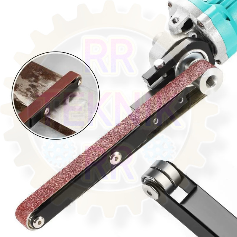 Handheld Air Belt Sander + Amplas Adapter Gerinda Tangan - Konverter Amplas Belt