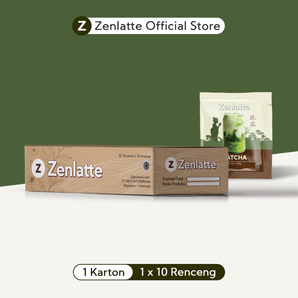 

Zenlatte Matcha Renceng - 1 Karton | Matcha Powder | Bubuk Matcha | Matcha Latte