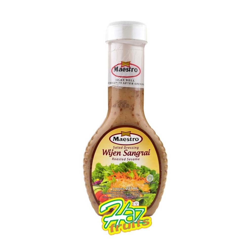 

Maestro Roasted Sesame Salad Dressing Botol 237 Ml | Wijen Sangrai