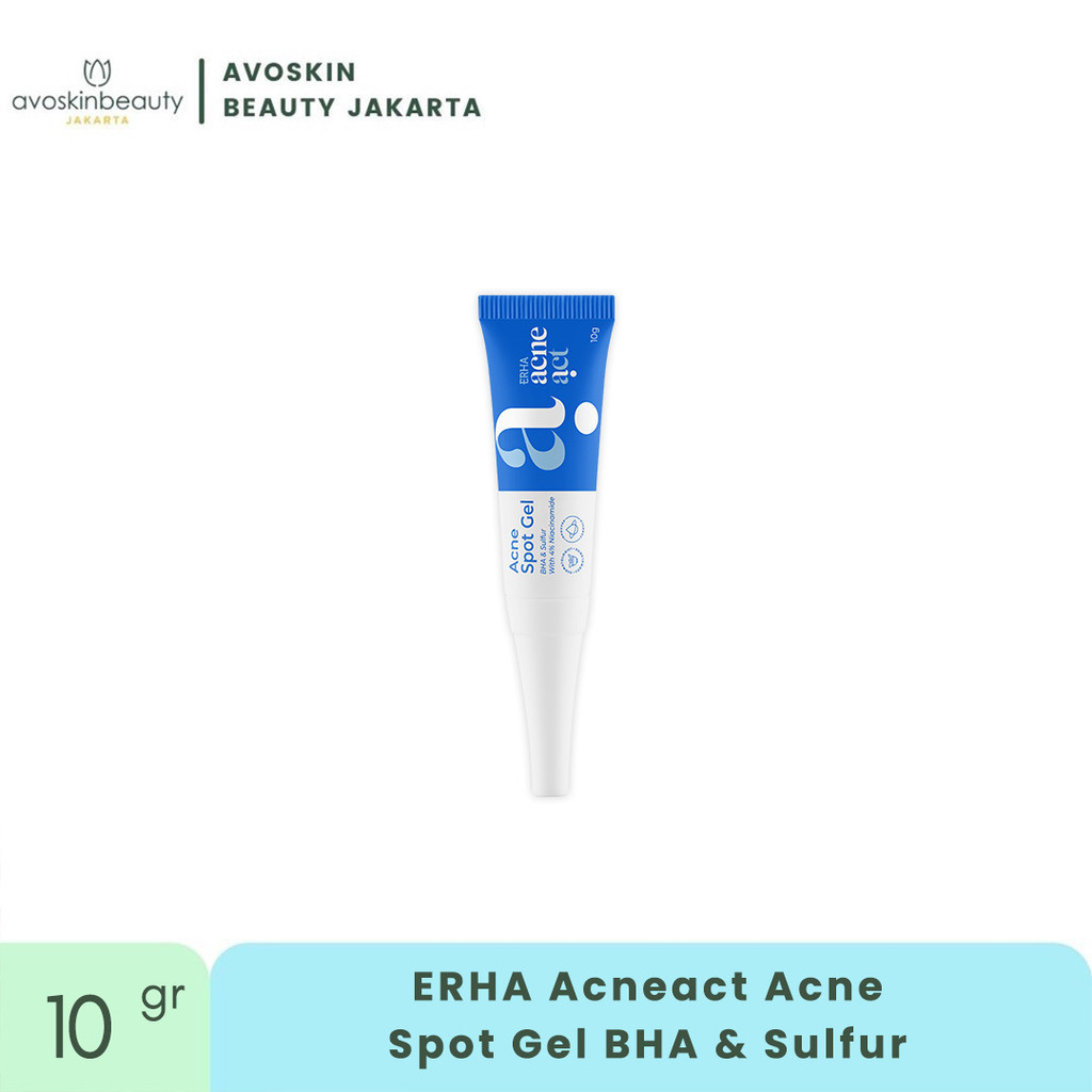ERHA Acneact Acne Spot Gel BHA & Sulfur 10gr - Obat Totol Jerawat Original BPOM