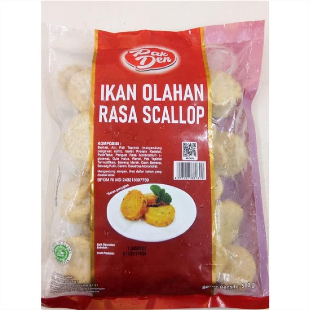 

PAK DEN IKAN OLAHAN RASA SCALLOP 500GR/ RASA KERANG