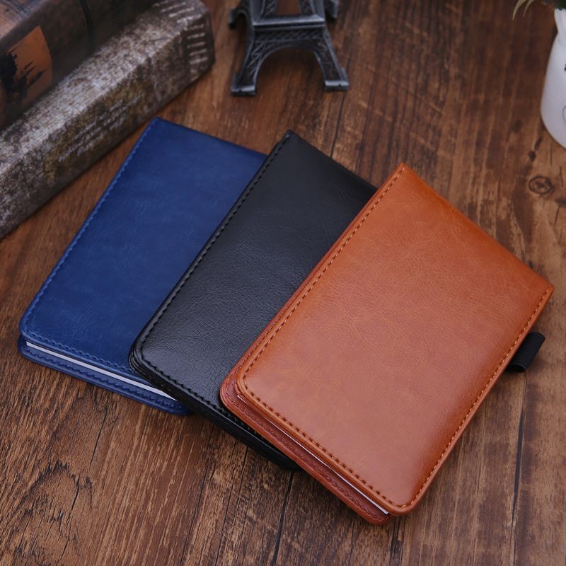 

Multifunction Pocket Planner A7 Notebook Small Notepad Note Book Leather Cover Business Diary Memos Office School Stationery