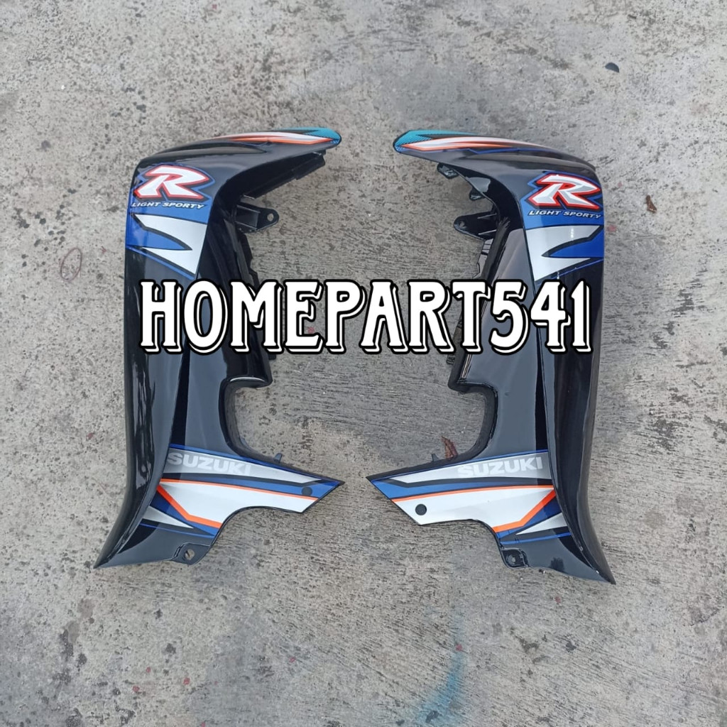 SAYAP SUZUKI SMASH 110 LAMA SMASH OLD SET STRIPING WARNA HITAM