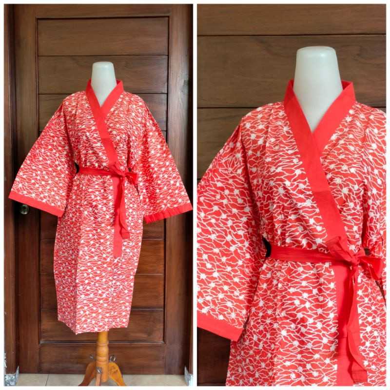 Joyokromo Kimono Tidur pria wanita bahan katun