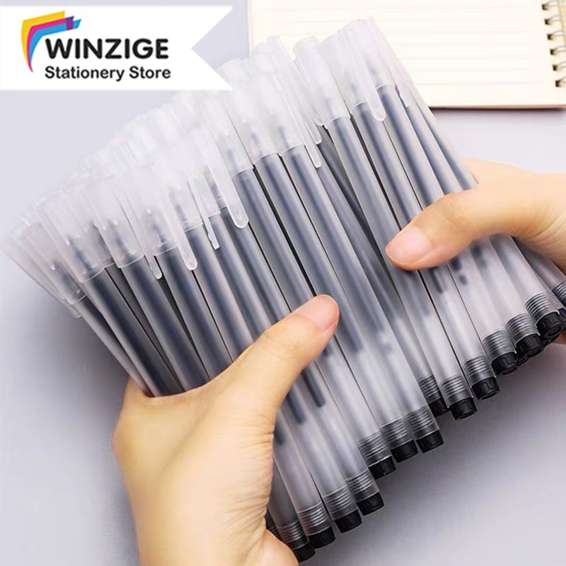 

SURABAYA Winzige 50pcs Pulpen gel hitam 0.5mm pena pulpen murah aesthetic alat tulis pen perlengkapan sekolah