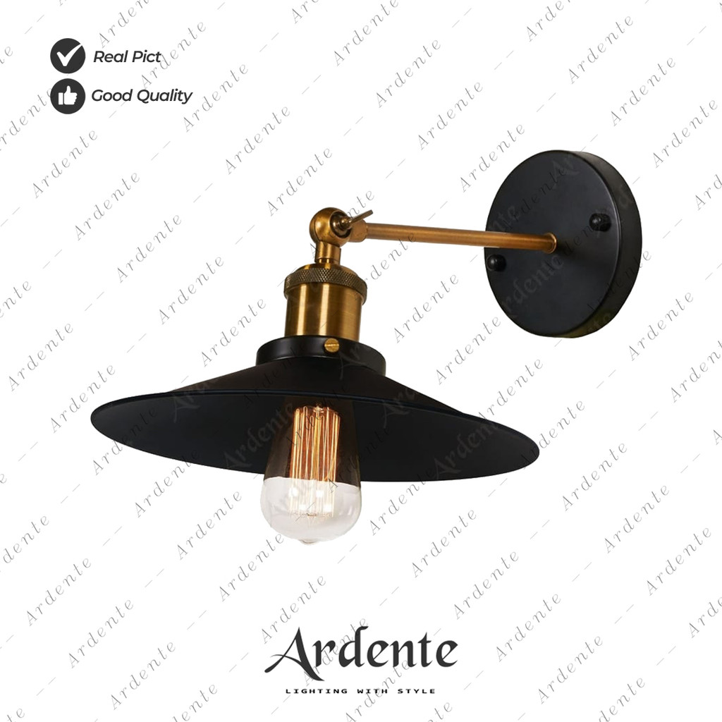 Lampu Dinding/Wall Lamp Hitam Ardente 000005 Tinggi 33 cm