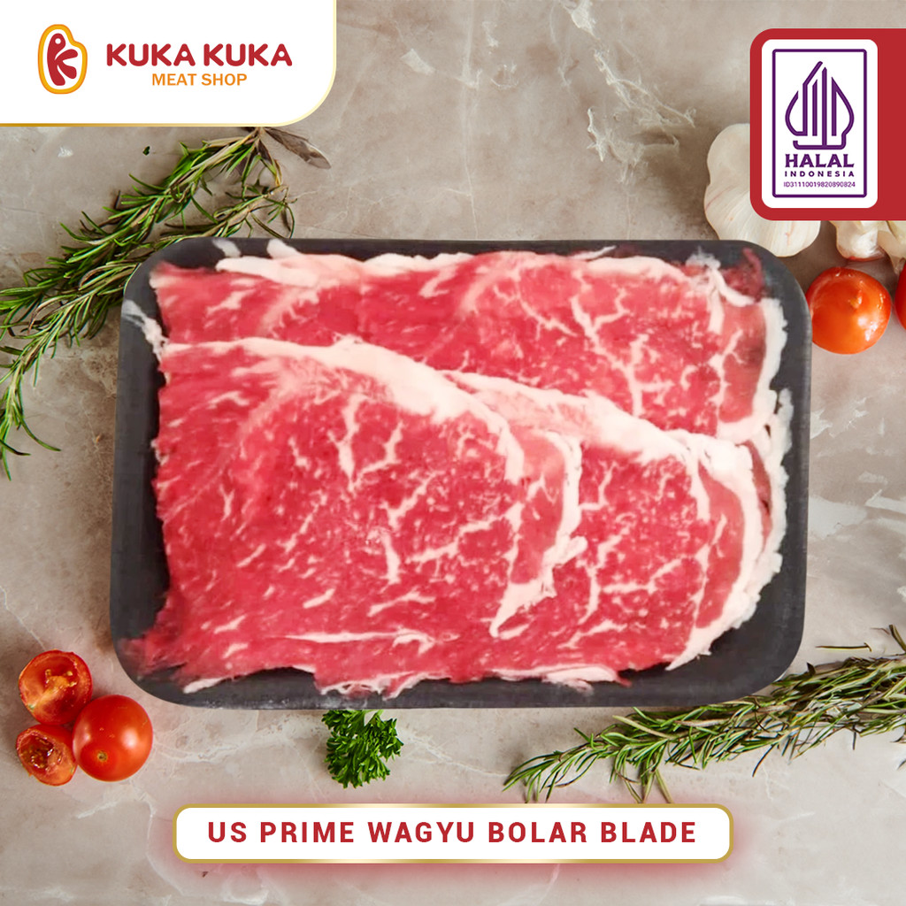 

Daging Slice US Prime Wagyu Bolar Blade 500gr/250gr