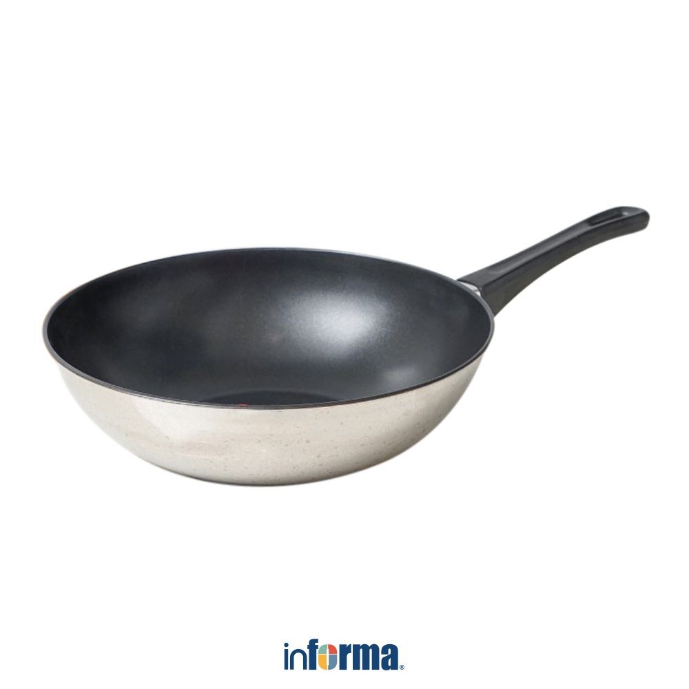 Informa Cooking Color 28 cm Althea Wajan Frypan Pan Wok Anti Lengket Non Stick Teflon Penggoreng