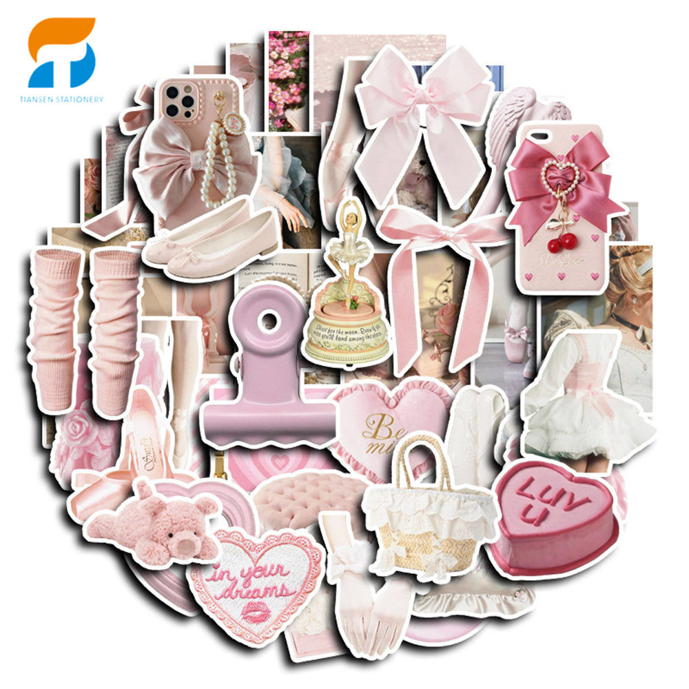 

50pcs stiker Kreatif Ballet Retro DIY untuk Komputer, Washi, Scrapbooking, Laptop, Alat Tulis, Seni, dan Kerajinan.