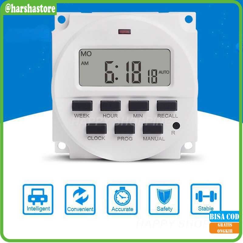 

SINOTIMER Programmable Digital Timer Switch Relay 16 Program 220V/16A - TM618N-2