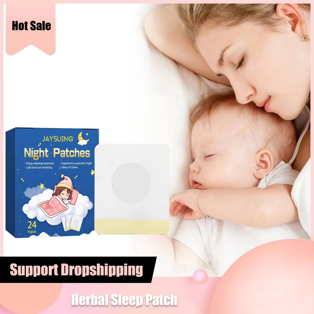 24PCS Sticker Sleeping Patch Natural  /Topical Patch Mengurangi InsomniaSleep /plaster tidur insomni