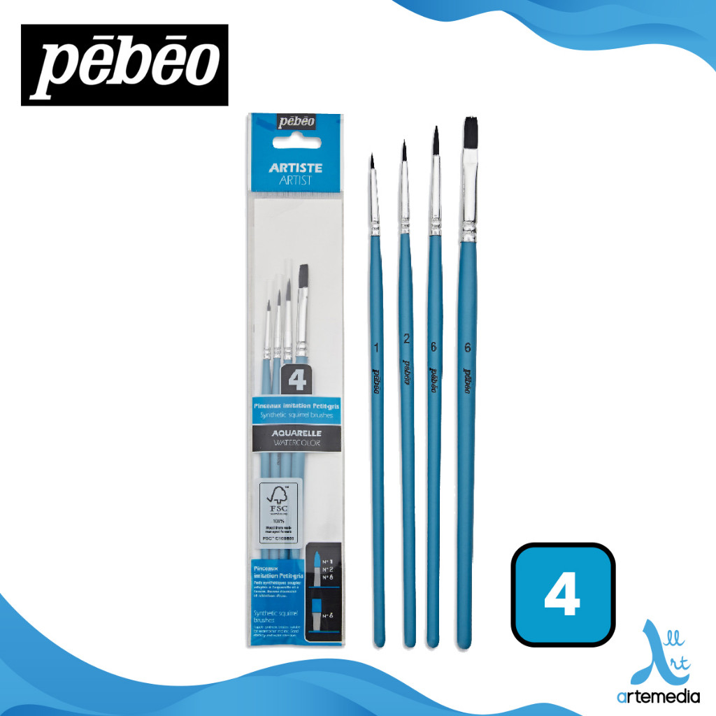 

Gramedia Surabaya - Pebeo Synthetic Squirrel Watercolor Brush Set