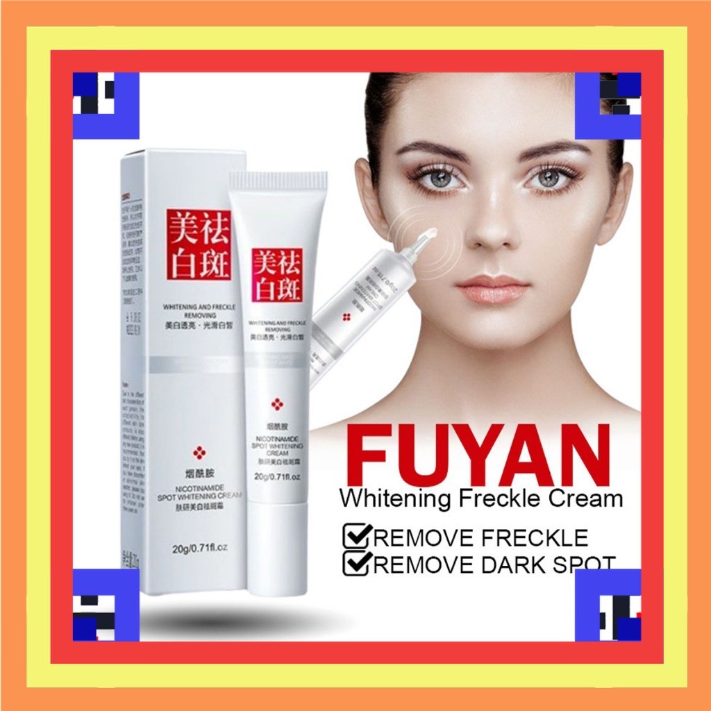 FUYAN Cream Penghilang Flek Hitam Nicotinamide Spot Whitening Cream 20g