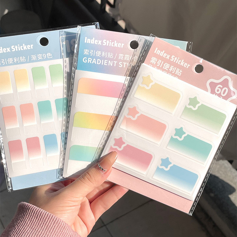 

60/90/180 Sheets Transparent PET Waterproof Sticky Note Pads Notepads Posits for School Stationery Office Supplies