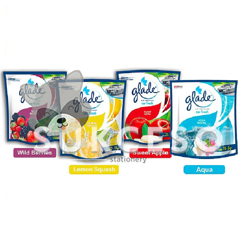 Glade Air Freshener Car Fresh Refill 70g Pengharum Ruangan Mobil Pouch Gantung