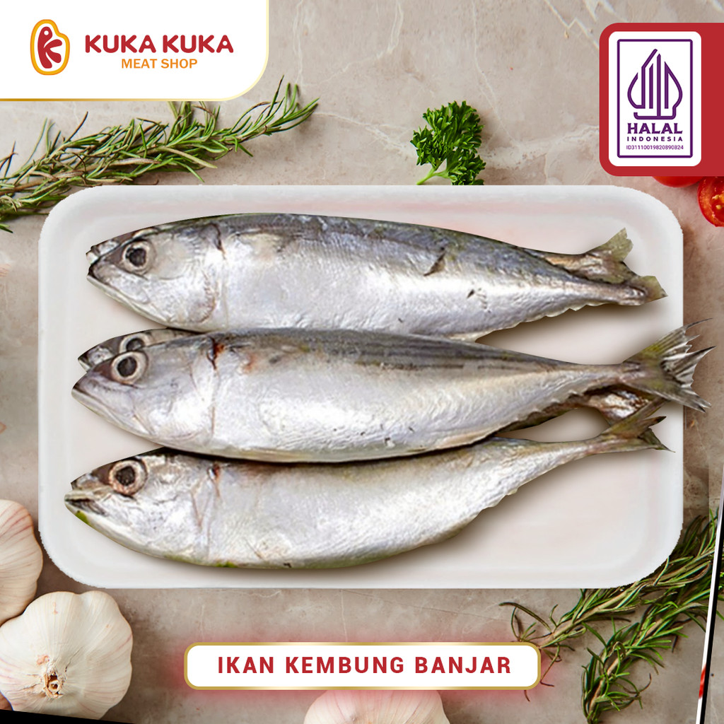 

Ikan Kembung Banjar Lokal Utuh Frozen Seafood Quality - 500gr