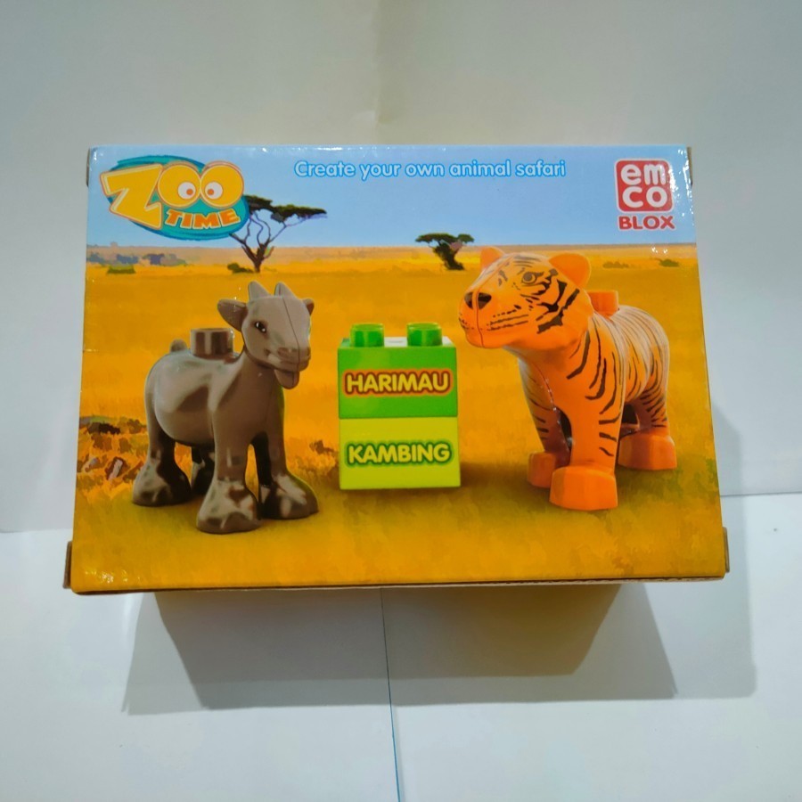 Mainan edukasi Emco Brix Zoo Block hewan KSMbersaudara