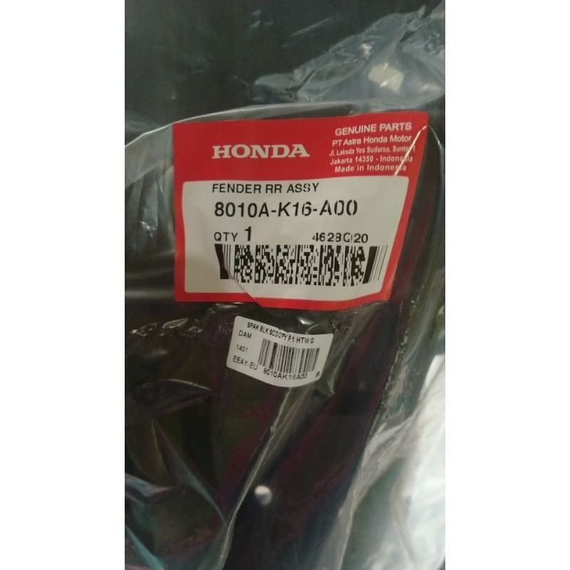 spakbor belakng Scoopy fi 2013-2017