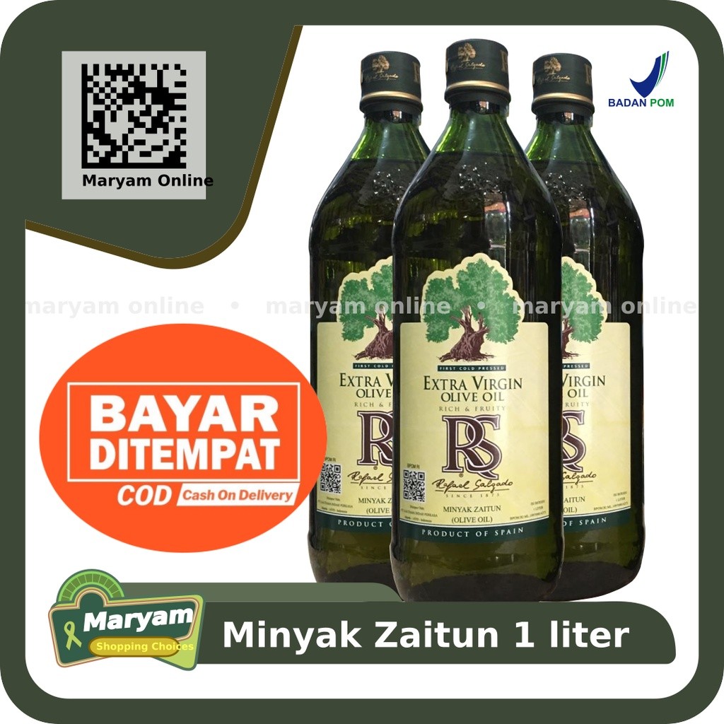 

Salgado 1 liter - Rafael Salgado Extra Virgin Olive Oil 1000 ml - Minyak Zaitun 1 liter