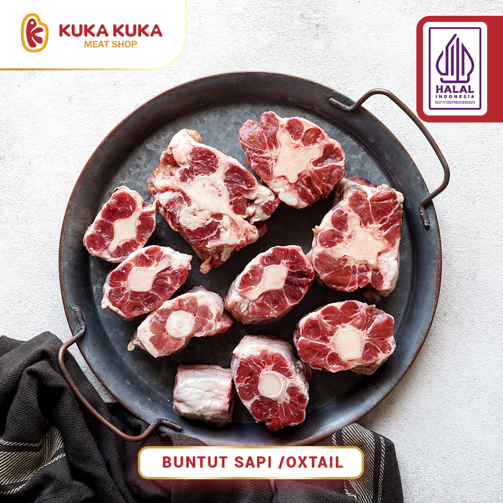 

Buntut Sapi Kecil Potongan Ujung / Beef Tail End Cut Aus 500gr & 1kg