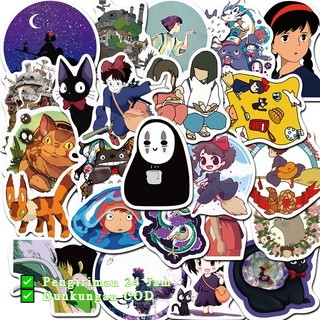 

[K.Anissa] Pengiriman 24 Jam ✅ 50 Pcs Stiker Motif Kartun Miyazaki Hayao Tahan Air Bahan Vinyl Untuk Skateboarding Snowboarding Notebook