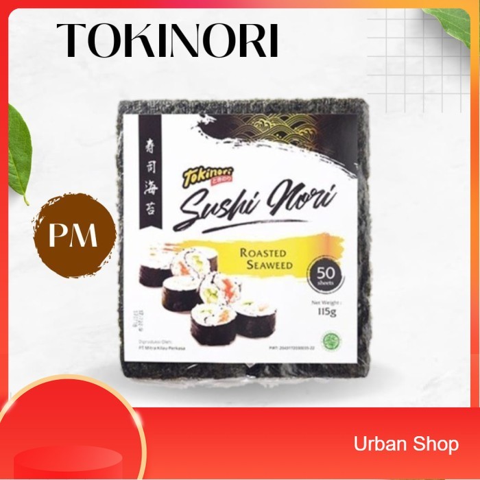 

Tokinori Sushi Nori Seaweed Rumput Laut isi 50 lembar 125gr .